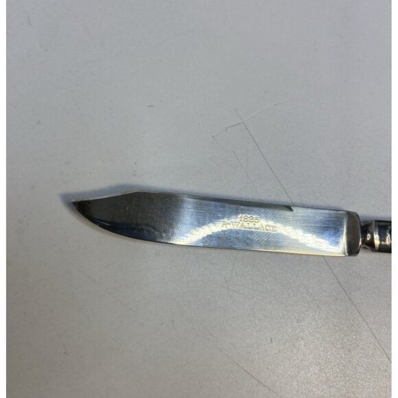 Set Of 12 Antique Butter Knives 1835 R. Wallace Silver Plate Ornate Handle - Picture 9 of 10